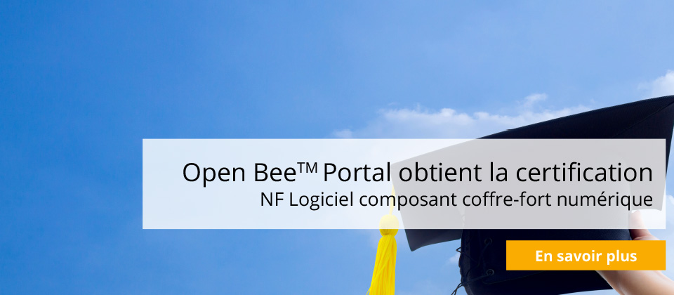 open bee obtient la certification afnor coffre fort numérique